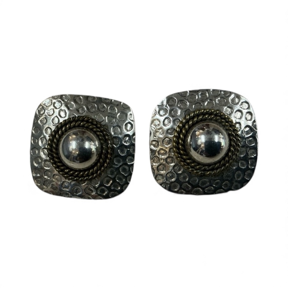Sterling silver Earrings‎ 925 posts VINTAGE TAXCO Mexico handmade TM-92